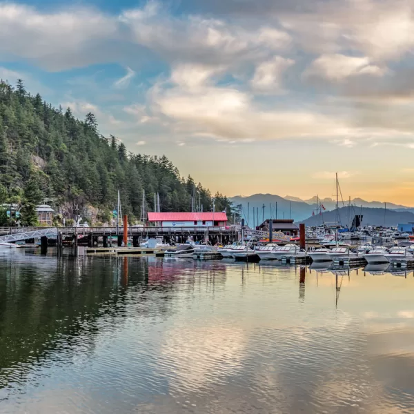 The quaint and picturesque seaside village of Horseshoe Bay on the North Shore of Vancouver.